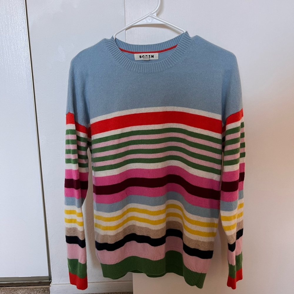 Cashmere rainbow sweater